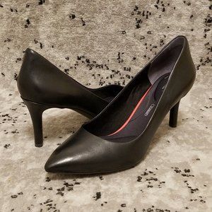 Rockport Total Motion Black Leather Pumps Size 13